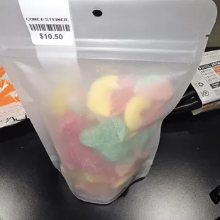 $10.50 for 3 dollars worth of haribo gummies