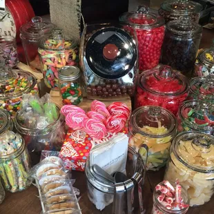 A Candy Buffet!!! You fill a bag, they weigh it and it&apos;s all the same price. Genius!