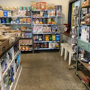 the inside of a grocery store