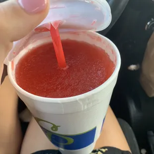 Strawberry slushie