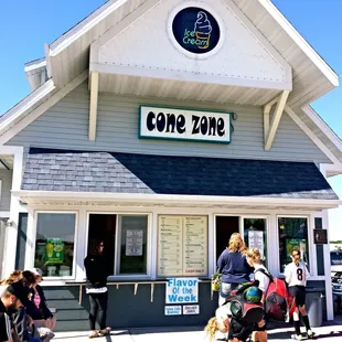 The Cone Zone is an uber popular destination after soccer games at nearby Schiller Park