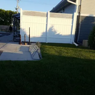 Bicycle racks in the back