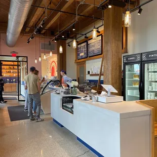 the counter area of the store
