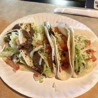 4 Beef Steak Tacos