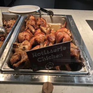 The rotisserie chicken was cooked perfectly and was excellent!