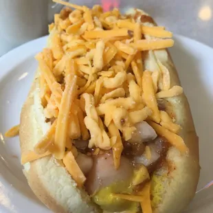 The delicious coney dog!