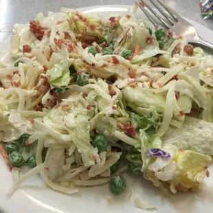 Pea salad for lunch!!!! Yay me!