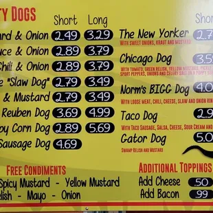 Menu August 2023