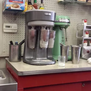 Their new and old hamilton beach milkshake machines