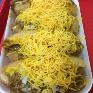 4 coneys with everything