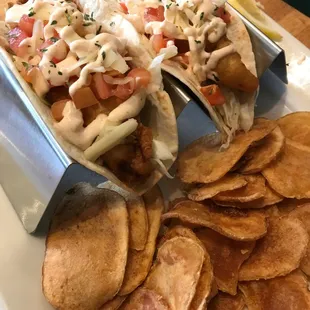 New to the menu Cajun fish tacos