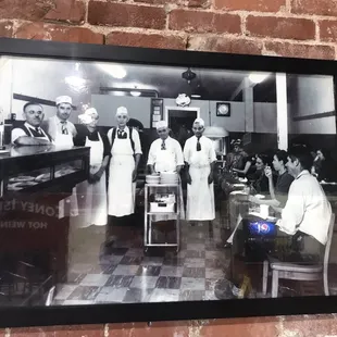 a black and white photo of a diner