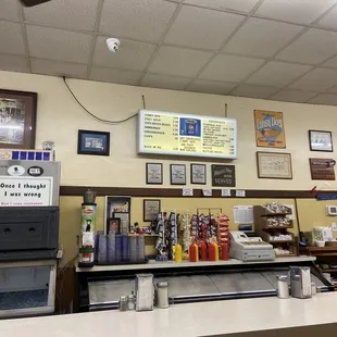 Easy to read menu