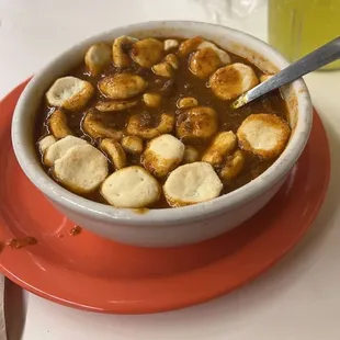 Bowl of Homemade Chili Soup