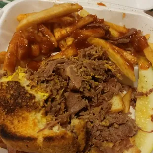 a sandwich and french fries