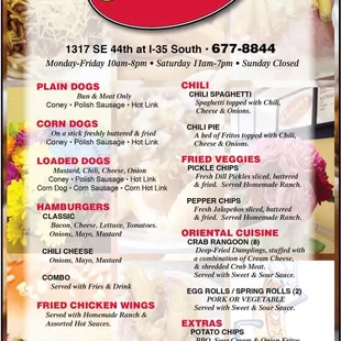 New menu will be coming soon