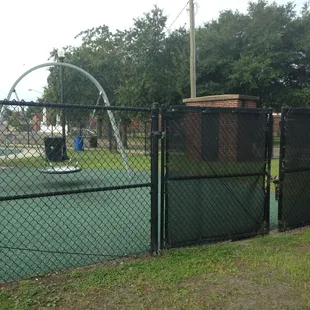 Crack in gate at small dog park