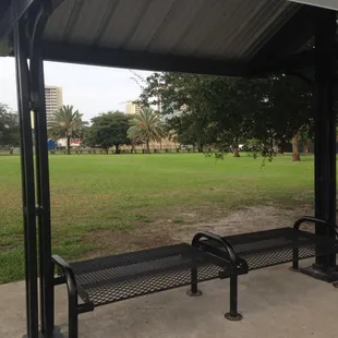 Multiple covered seating