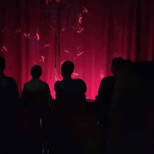 I feel this is a live pic from Mystery Science 3000 but it&apos;s actually a pic from right before the curtain opened.