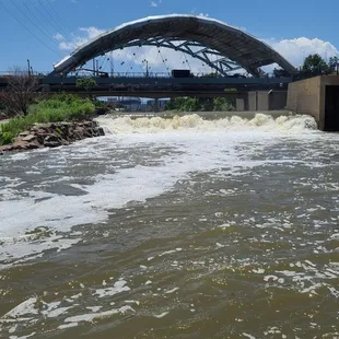 Platte River is flowing fast  06-25-2023