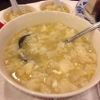 9. Sweet Corn Soup with Fish Maw