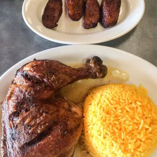 Tues special - pollo asado (baked chicken w/ 2 sides)