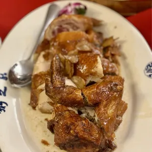 Baked Salted Chicken in Country Style.