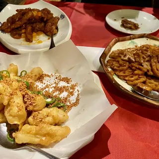 855. Sauteed Lotus Root with Beans Paste