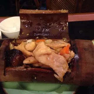 725. Steamed Chicken with Mushroom & Chinese Sausage