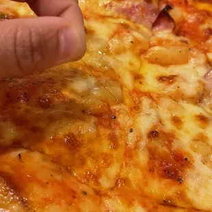 Hair baked into your pizza
