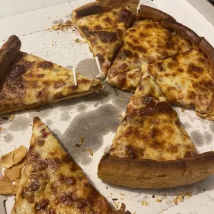 Over cooked BURNT PIZZA