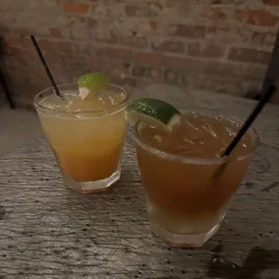 East End Sunrise (left), Dark &apos;n Stormy (right)