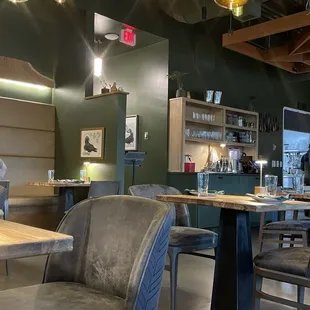 View from the booths