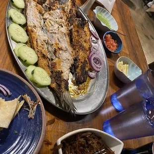 Pescado zarandeado $40-45