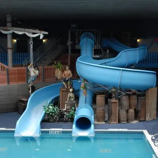 The kids will not be able to contain their excitement when they see our two fun slides.