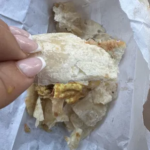 Close up how hard crunchy