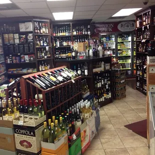 a variety of wines