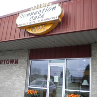 Front of cafe