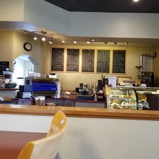 a view of the counter area
