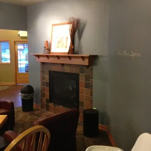 They have a warming fireplace!!