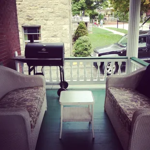 On Thursdays during the summer and into the early fall, Connections grills pizza on the porch on Thursday nights (BYOB!).