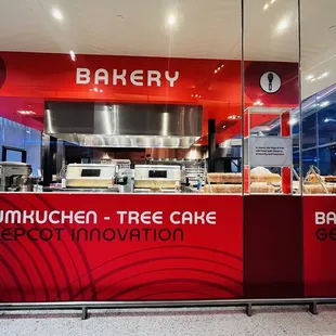 the bakery counter and counter area