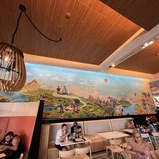 interior, sushi and sashimi