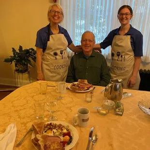 Gracious hosts and delicious breakfast.