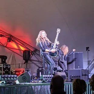 The VIP seating next to the stage. This is Joel Hoekstra who gave one of the best guitar performances I've ever seen live.