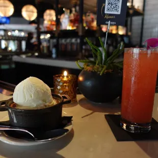 This was my beverage and dessert. Blood orange margarita and the Gooey Butter Cake. Oh my heavens was this dessert amazing!!