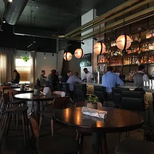 Bar and seating area.