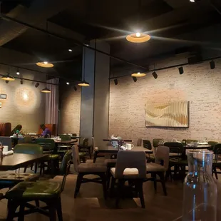 the dining area