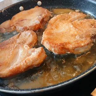 Shallow Fried Pork Chops
