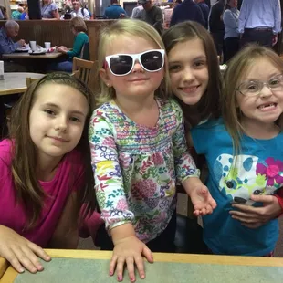 a group of children wearing 3d glasses